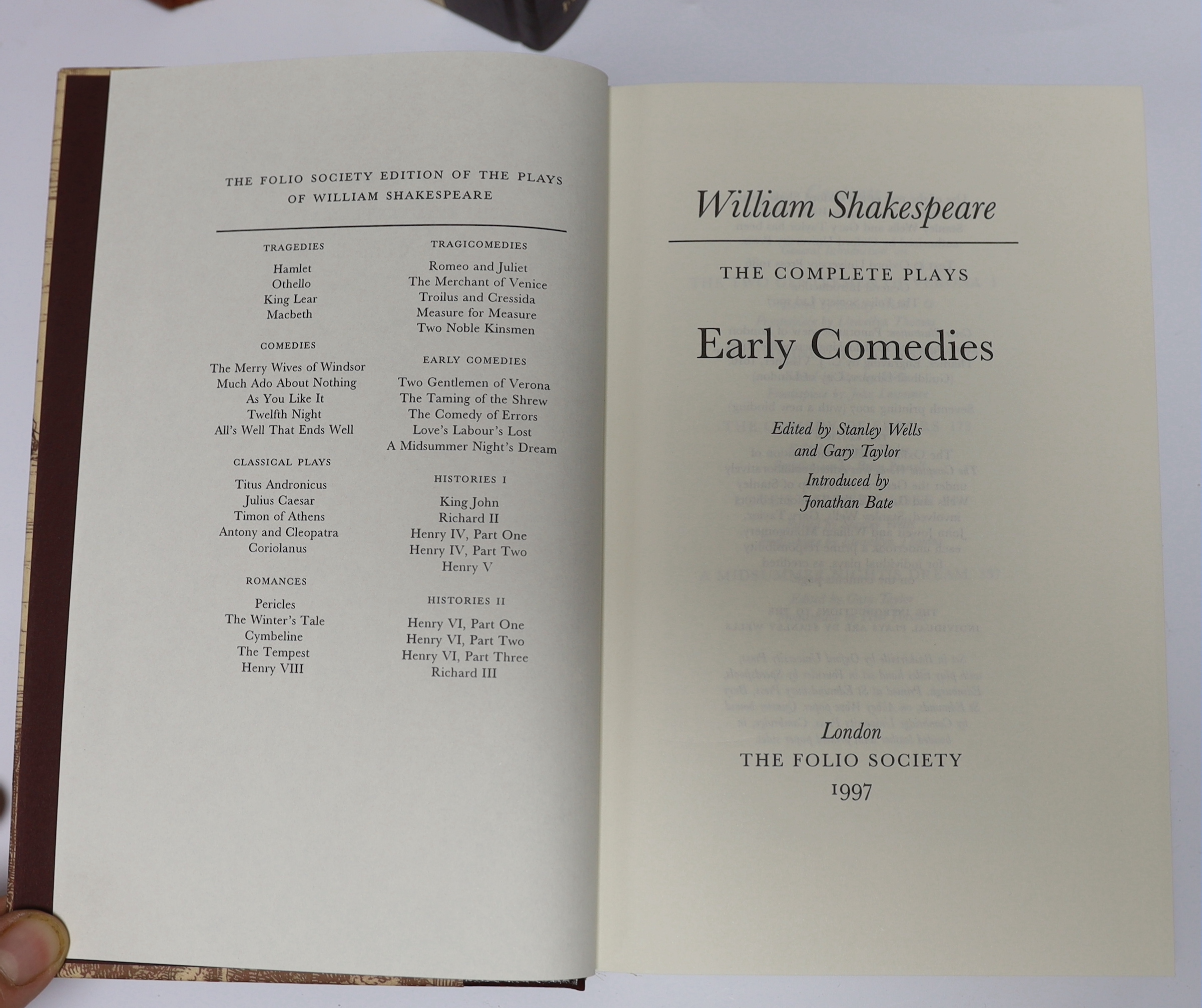 Shakespeare folio society books - cased